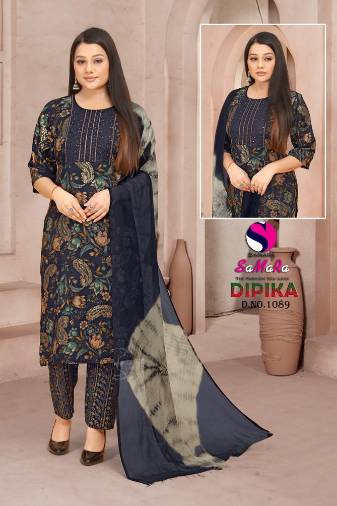 Dipika Vol 12 By Samara Capsule Printed Kurti With Bottom Dupatta Wholesale Price In Surat